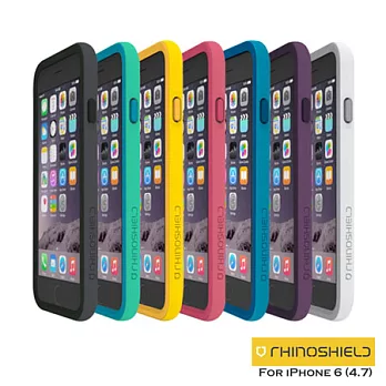 RHINO SHIELD犀牛盾 iPhone6s (4.7)吋專用 科技緩衝材質耐衝擊邊框殼(七色)白色