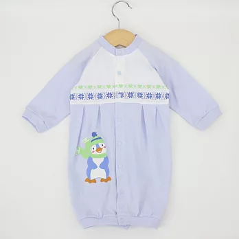 【愛的世界】純棉兩用嬰衣-台灣製-3M淺藍色