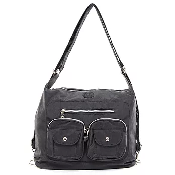 COUNT DUCK 美系悠活輕量手提側背多夾層3way包-CD-005黑色