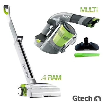 英國 Gtech 高效能吸力不衰弱 無線充電式吸塵器超值組 (手持+直立)時尚白+Multi