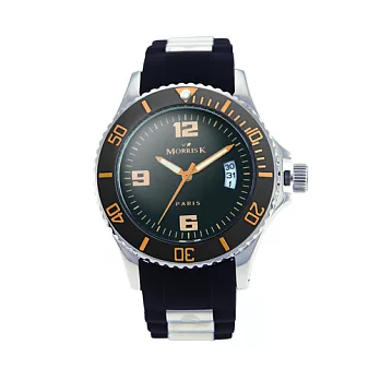 【Morris K】羅志祥代言運動造型潮流腕錶 橘色 女錶 MK13035-GA03