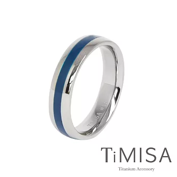 TiMISA《真愛宣言》(三色) 純鈦戒指藍色