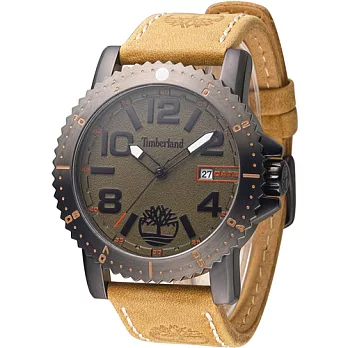 天伯嵐 Timberland Hyland 漫步休閒時尚腕錶 TBL.1479JSBU/19墨綠色