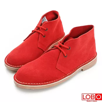 【LOBO】西班牙百年品牌Safari麂皮靴-時尚紅 (男/女)41時尚紅