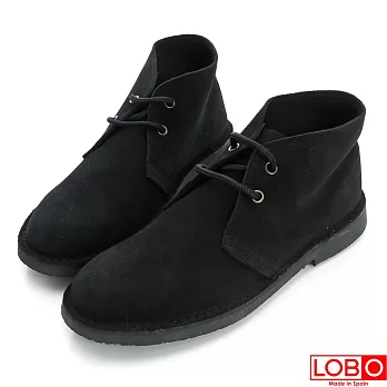【LOBO】西班牙百年品牌Safari麂皮靴-百搭黑 (男/女)35百搭黑
