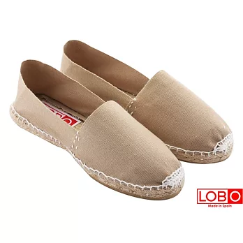 【LOBO】西班牙百年品牌Plana手工草編平底鞋-沙色 情侶男/女款38沙色