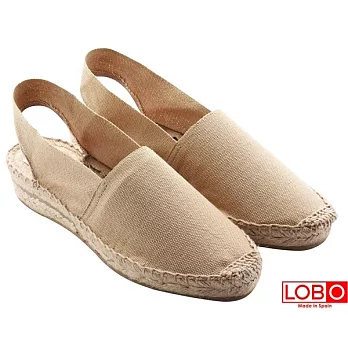 【LOBO】西班牙百年品牌Sandalia楔型低跟草編鞋-沙色41沙色