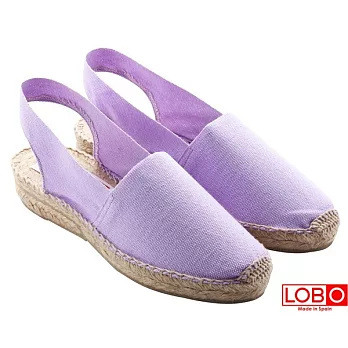 【LOBO】西班牙百年品牌Sandalia楔型低跟草編鞋-淺紫色40淺紫色