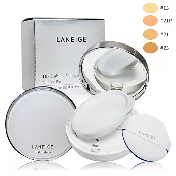 LANEIGE 蘭芝 BB舒芙蕾水凝霜-緊緻無痕升級版SPF50+/PA+++(15gx2)-多色可選#21P