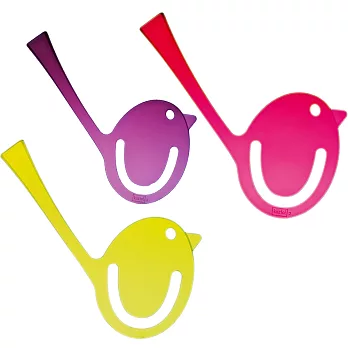 《KOZIOL》啾啾鳥書籤(彩3入)