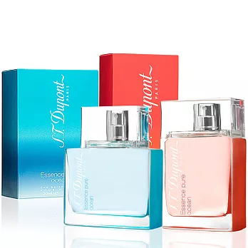 S.T Dupont 純粹男性淡香水海洋版(30ml)+純粹女性淡香水海洋版(30ml)