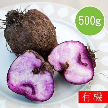 【陽光市集】花蓮好物-有機紫色山藥(500g)