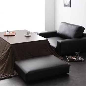 JP Kagu 日系皮質落地沙發椅凳(二色)黑色