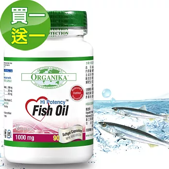Organika 優格康-Omega3 魚油 1000mg(90顆)超值2瓶組