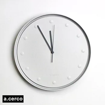 【a.cerco】北歐極簡風時鐘(共兩色可選)白點