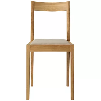 [MUJI無印良品]無垢材椅/橡木/布面座