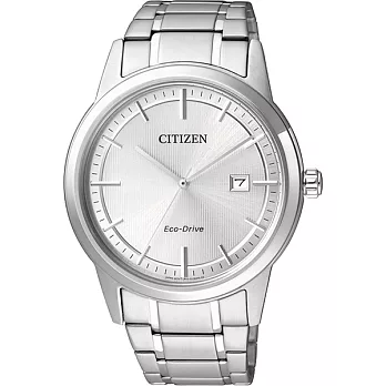 CITIZEN 紳士氣度展現經典時尚優質腕錶-銀-AW1231-58A