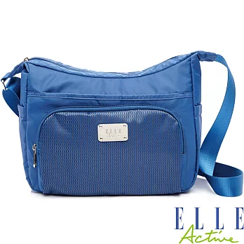 ELLE ACTIVE摩登都會系列--斜側背包(大)-藍色