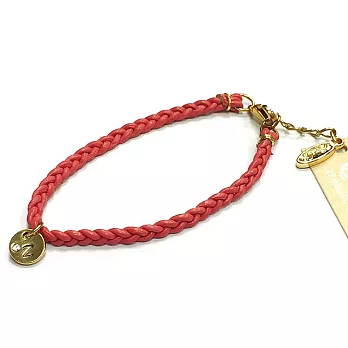 Ettika Initial Leather Bracelet 幸運手環 粉紅皮革水晶字母Z