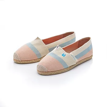 Lebunny Bleu 韓國藍兔子-FLATS-漸層百搭草編便鞋(橘/紫/灰)-4s6.5橘