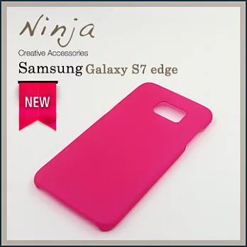 【東京御用Ninja】SAMSUNG GALAXY S7 edge精緻磨砂保護硬殼（桃紅色）