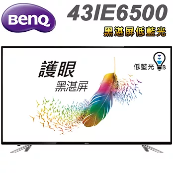 BenQ 43吋 黑湛屏低藍光FHD液晶顯示器+視訊盒(43IE6500)＊送雙星牌14吋立扇