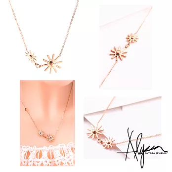 Alyssa亞莉莎 米亞之心 鋼項鍊雙墬 太陽的後裔相似款依賣場