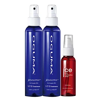 OGUMA水美媒基本配備保水組(噴年輕160mlx2+ICE綜合離子菁華50mlx1)