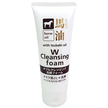 日本馬油卸妝洗面乳-130g-3入組