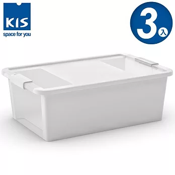 義大利 KIS BI BOX 單開收納箱 M 白色 3入白色