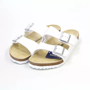 【U】BIRKENSTOCK - Arizona亞利桑那系列經典休閒雙帶拖鞋(女款, 二色可選)EU41 - 白色