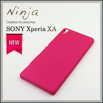 【東京御用Ninja】Sony Xperia XA精緻磨砂保護硬殼（桃紅色）5吋