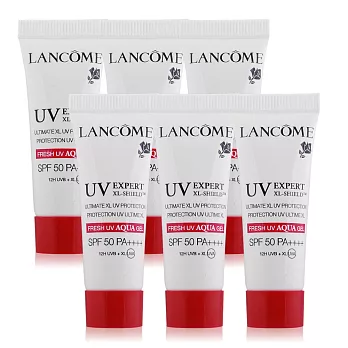 LANCOME 蘭蔻 超輕盈柔白水感隔離露SPF50 PA++++超越正貨容量超值組(10ml)x6