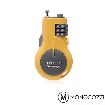 MONOCOZZI RETRACTABLE LUGGAGE LOCK 旅行伸縮密碼鎖 (嫩黃)