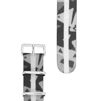 HYPERGRAND軍用錶帶 - 20mm 抽象灰迷彩 FROSTBITE CAMO Nato Strap (銀釦)