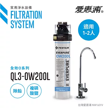 【愛惠浦公司貨】EVERPURE 除鉛抑垢精緻型淨水器(QL3-OW200L)