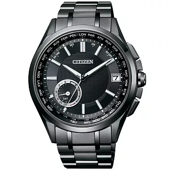 CITIZEN GPS衛星對時首選之最光動能優質腕錶-全黑-CC3015-57E