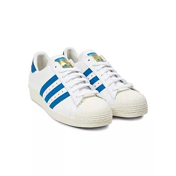 【GT Company】Adidas SUPERSTAR 80S 金標奶油復刻女段7.5白藍