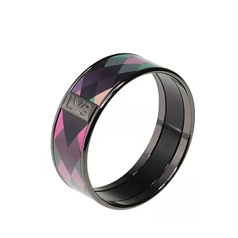 LVG Legend Vogue 童心未泯 印刷琺瑯系列 環形手環M(黑鎳)