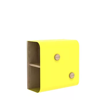 Shell殼型壁掛收納箱 - 小型(黃色)