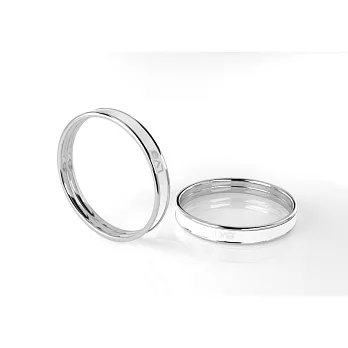 LVG Legend Vogue 純色 White 印刷琺瑯系列 純色手環 (銀)XSWhite