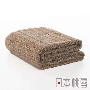 日本桃雪【男人浴巾】共4色-淺咖啡色