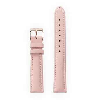 CLUSE荷蘭精品手錶 粉色皮革 玫瑰金錶扣替換錶帶/16mm