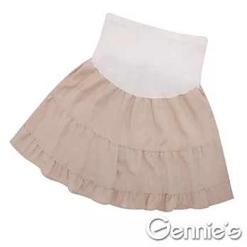 【Gennie’s奇妮】一體成型仿蛋糕層次孕婦短裙