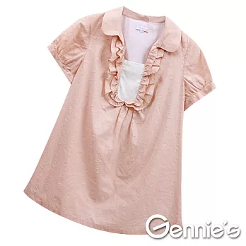 【Gennie’s奇妮】清新純棉．春夏孕婦上衣S粉橘