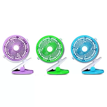 USB 充電式迷你夾扇 GF-175綠色
