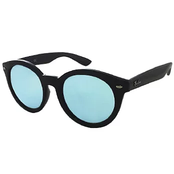 【Ray Ban 雷朋】RB4261D-601/30_流行復古大框/亞洲版太陽眼鏡(亮黑框#水銀鏡面)