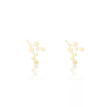moorigin / 雪花耳環 XS / 金