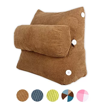 典雅風尚舒壓萬用靠枕.抱枕.腰靠枕(咖啡素面)