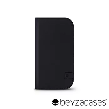 Beyzacases Natural Wallet iPhone 6 專用樸質雅緻皮夾護套 (洗鍊黑)